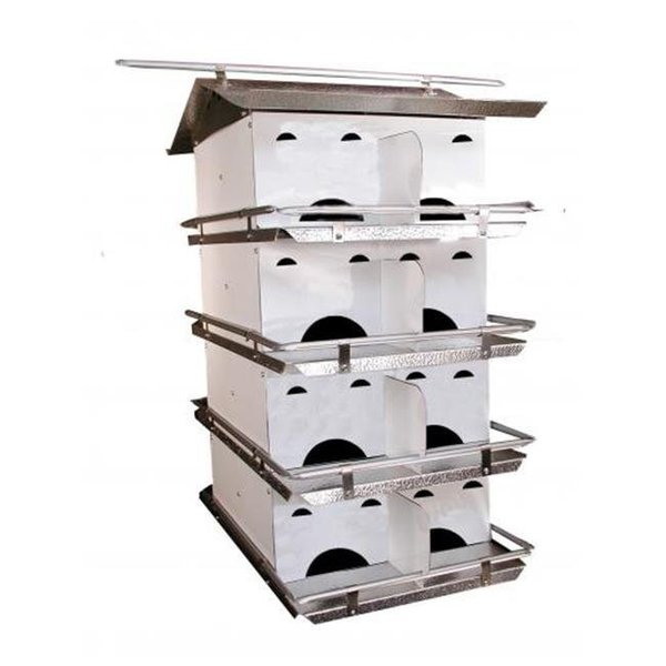 Birds Choice Birds Choice PMSR16 Starling Resistant Purple Martin House; 4 Floor & 12 Room PMSR16